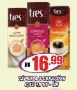 Violeta Supermercados cápsula 3 corações oferta