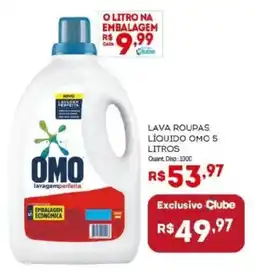 Bistek Supermercados Lava roupas líquido omo 5 litros oferta