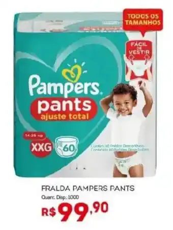Fralda pampers pants
