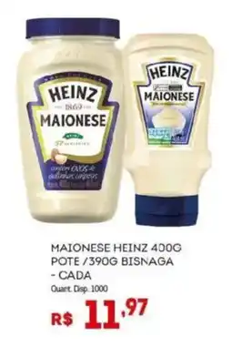 Bistek Supermercados Maionese heinz oferta