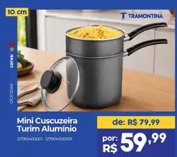 Casa Freitas Mini Cuscuzzeira Turim Alumínio oferta