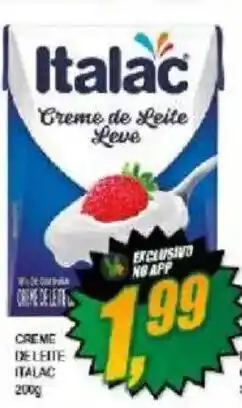 Vianense Supermercados Creme de Leite Leve oferta