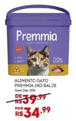 Bistek Supermercados alimento gato premmia 1kg balde oferta