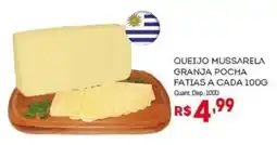 Bistek Supermercados queijo mussarela granja pocha fatias a cada 100g oferta