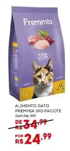 Bistek Supermercados Alimento gato premmia 1kg pacote oferta