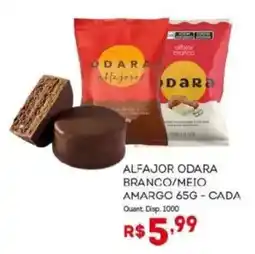 Bistek Supermercados Alfajor odara branco/meio amargo oferta