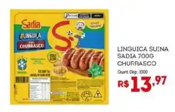 Bistek Supermercados Linguiça suína sadia churrasco oferta