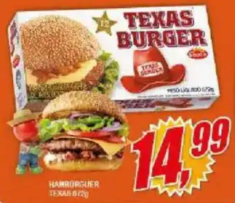 Vianense Supermercados Texas burger oferta