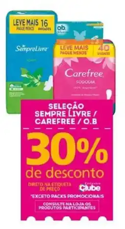 Bistek Supermercados Seleção sempre livre / carefree / o.b oferta