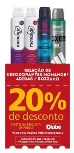 Bistek Supermercados Seleção de desodorantes monange/ adidas / bozzano oferta