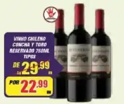 Violeta Supermercados vinho chileno concha y toro reservado oferta