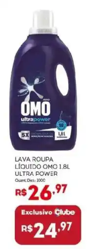 Bistek Supermercados Lava roupa líquido omo 1.8l ultra power oferta