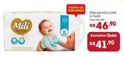 Bistek Supermercados Fralda mili love & care oferta