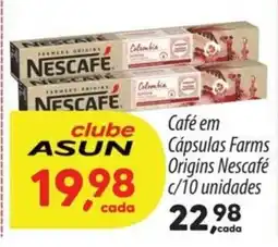 Asun Café em Cápsulas Farms Origins Nescafé oferta