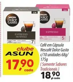 Asun Café em Cápsula Nescafé Dolce Gusto oferta