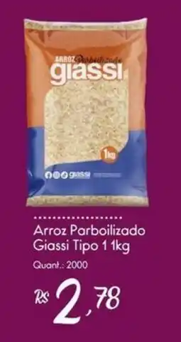 Giassi Supermercados Arroz Parboilizado Giassi Tipo oferta