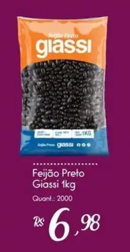 Giassi Supermercados Feijão Preto Giassí oferta