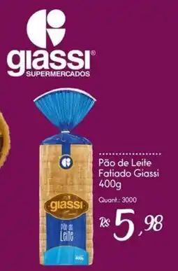Giassi Supermercados Pão de Leite Giassi oferta