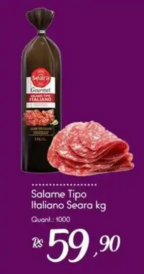 Giassi Supermercados Salame Tipo Italiano Seara oferta