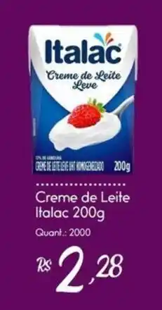 Giassi Supermercados Creme de Leite Italac oferta