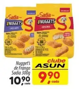 Asun nugget's de frango sadia oferta