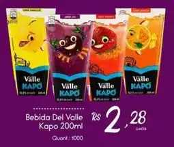 Giassi Supermercados Bebida Del Valle Kapo oferta