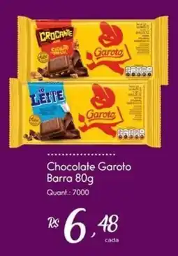 Giassi Supermercados Chocolate Garoto Barra oferta