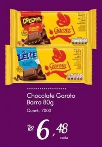 Giassi Supermercados Chocolate Garoto Barra oferta