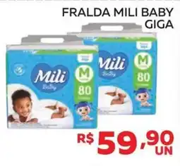 Lider Atacadista Fralda mili baby giga oferta