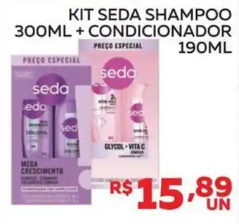 Lider Atacadista kit seda shampoo + condicionador oferta