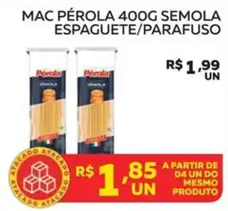 Lider Atacadista mac pérola 400g semola espaguete/parafuso oferta