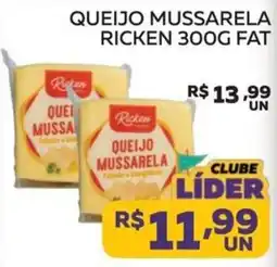 Lider Atacadista Queijo mussarela ricken oferta