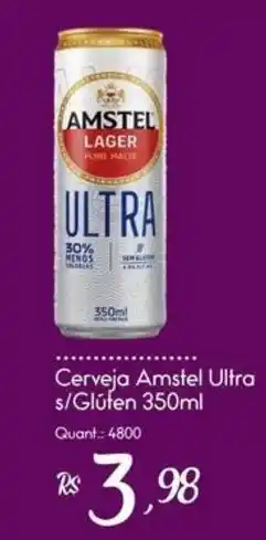 Giassi Supermercados Cerveja Amstel Ultra oferta