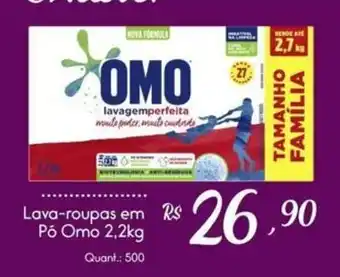 Giassi Supermercados Lava-roupas em Pó Omo oferta