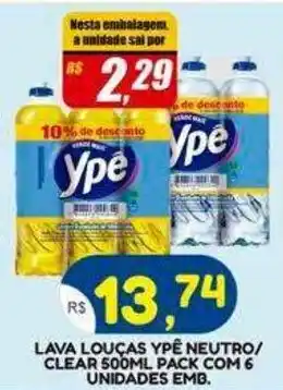 Bramil Supermercados lava louças ypê neutro/ clear oferta