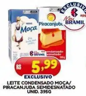 Leite condensado moça/ piracanjuba semidesnatado