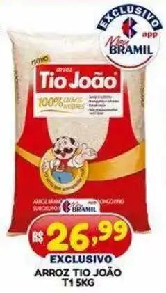 Bramil Supermercados arroz tio joão oferta