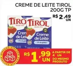 Lider Atacadista Creme de Leite Tirol oferta