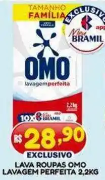 Bramil Supermercados Lava Roupas Omo Lavagem Perfeita oferta