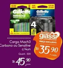 Giassi Supermercados Carga mach3 carbono ou sensitive c/4un oferta
