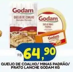 Bramil Supermercados Queijo de coalho / queijo minas padrão / prato lanche godam kg oferta