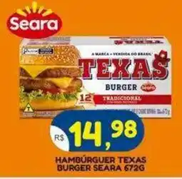 Bramil Supermercados Hambúrguer texas burger seara oferta