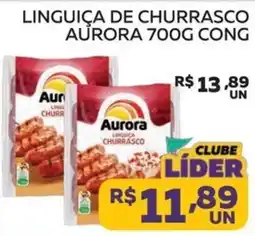 Lider Atacadista Linguiça de churrasco aurora oferta