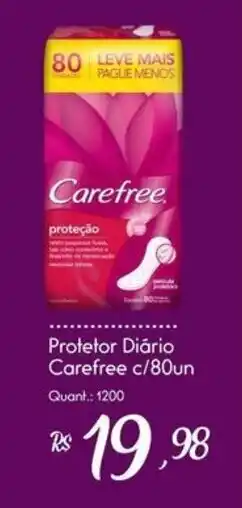 Giassi Supermercados Protetor Diário Carefree oferta