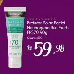 Giassi Supermercados Protetor solar facial neutrogena sun fresh oferta