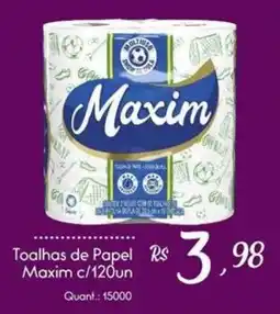 Giassi Supermercados Toalhas de Papel Maxim oferta