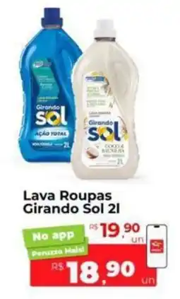 Peruzzo Lava Roupas Girando Sol 2l oferta