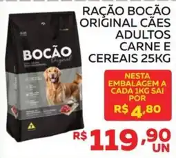 Lider Atacadista Ração bocão original cães adultos carne e cereais oferta