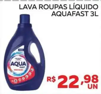 Lider Atacadista Lava roupas liquido aquafast oferta