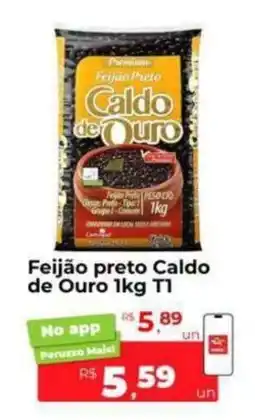 Peruzzo Feijão preto caldo de ouro 1kg t1 oferta